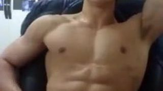 Korean Muscle big cock show