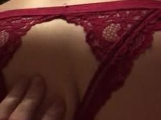 Amateur wife in lingerie riding