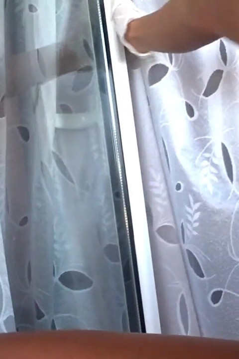 Sweet hunny bunny, No panties at the window