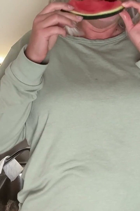 Juicy Watermelon Mess - Soaking Wet Pants Surprise!