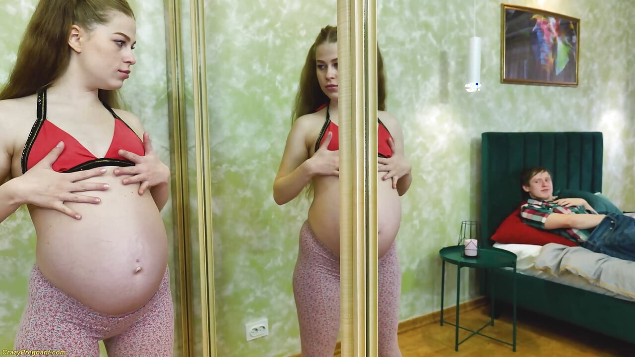 naughty long haired pregnant stepsister fucked