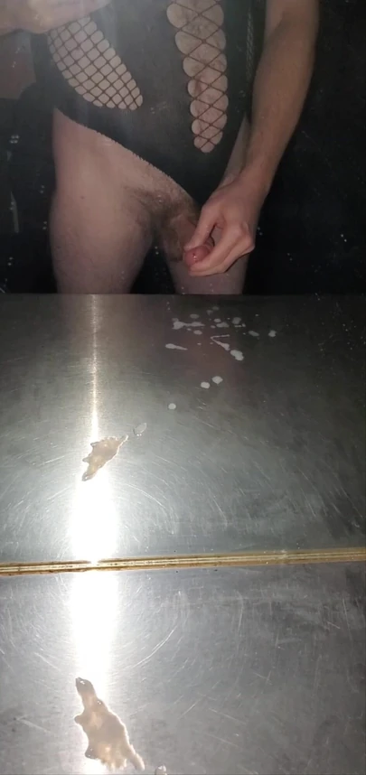 Dressed up cumshot