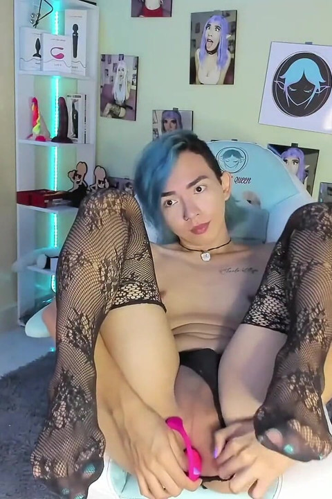 Tgirl Slut Horny Dances and Smoking