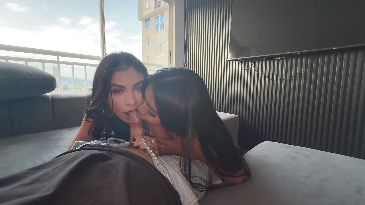 Great birthday present, fulfilling her fantasy of fucking my friend and me on her day