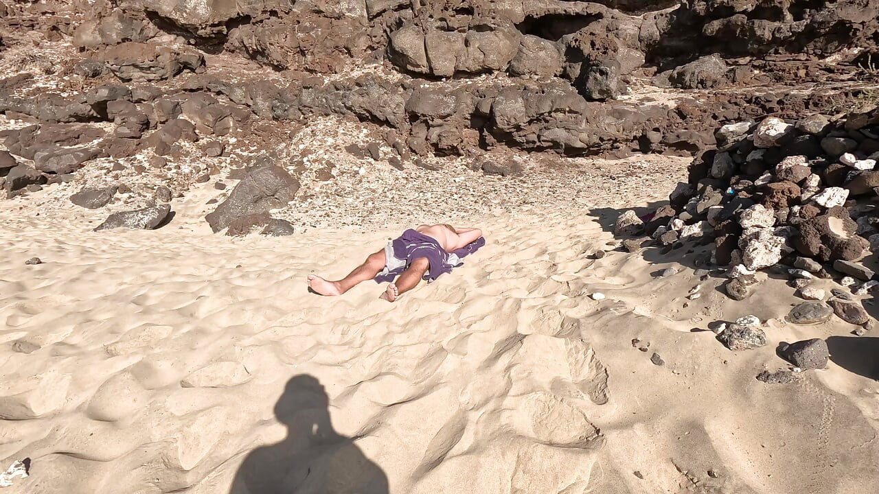 Towel Secret - I Helped Him Cum Under the Beach Towel