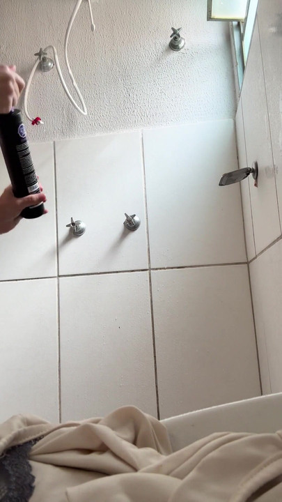 สาวผิวขาวอาบน้ําตอนเช้าสุดฮอ🤩ต คลิป 1