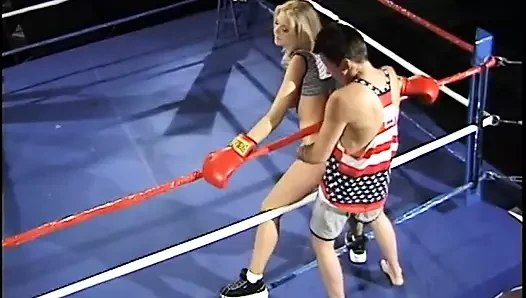 Lusty blond with curvy body gets deep anal drilling