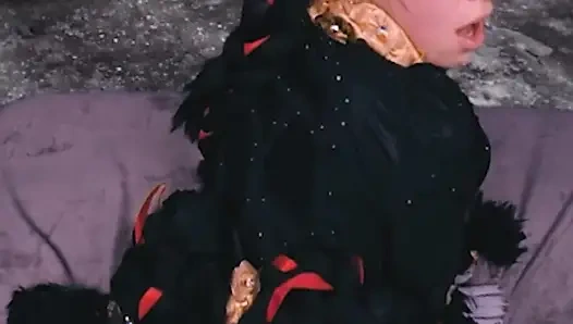 Vrcosplayx Bayonetta olarak Alex Coal ile yaramazlık yapma zamanı