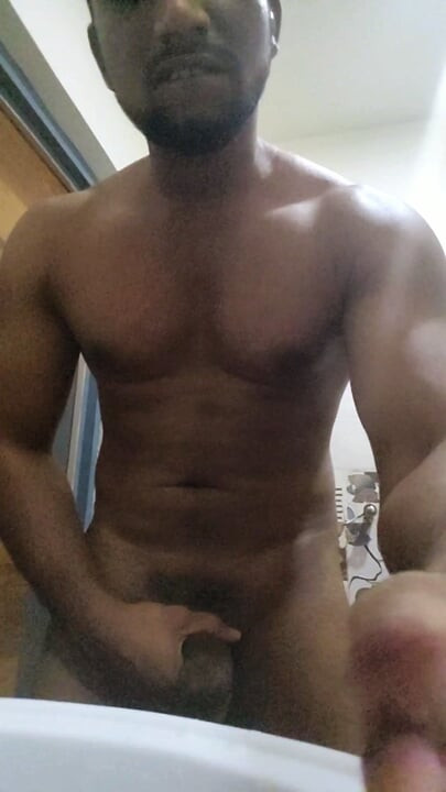 Big Black Cock Indian Masturbating