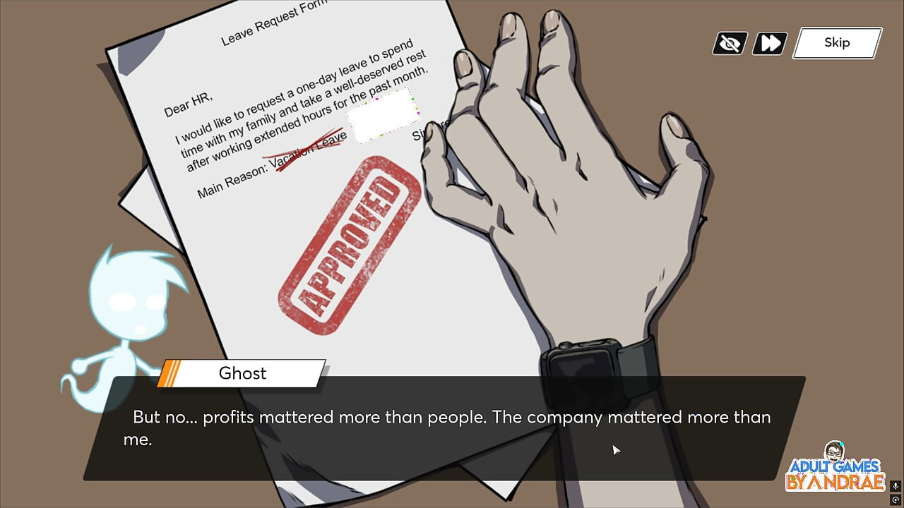 Femboy Ghost Gameplay Part 1 – Discreet Masturbation at Work