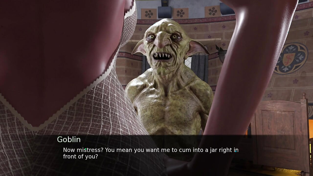 그녀의 고블린 노예에게 따먹히는 섹시한 여주인