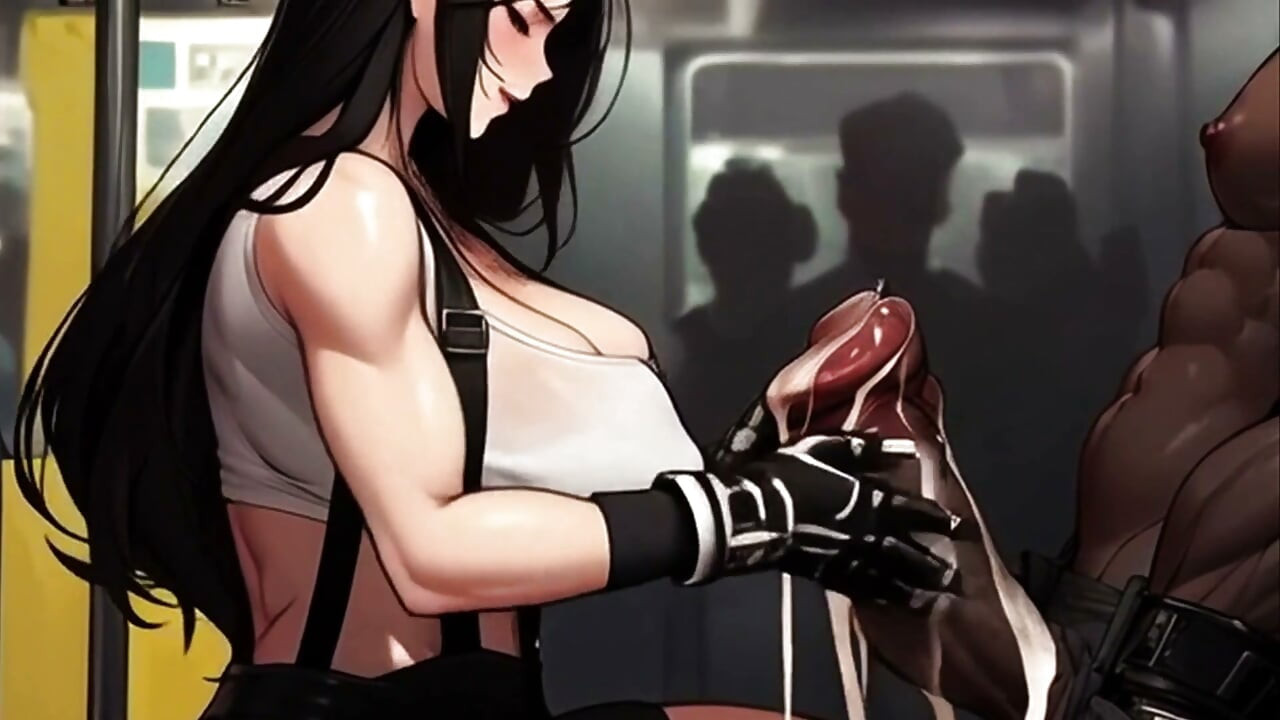 Tifa Searches for Dick on the Train