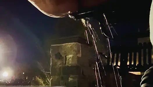 Pissing in a busy public area