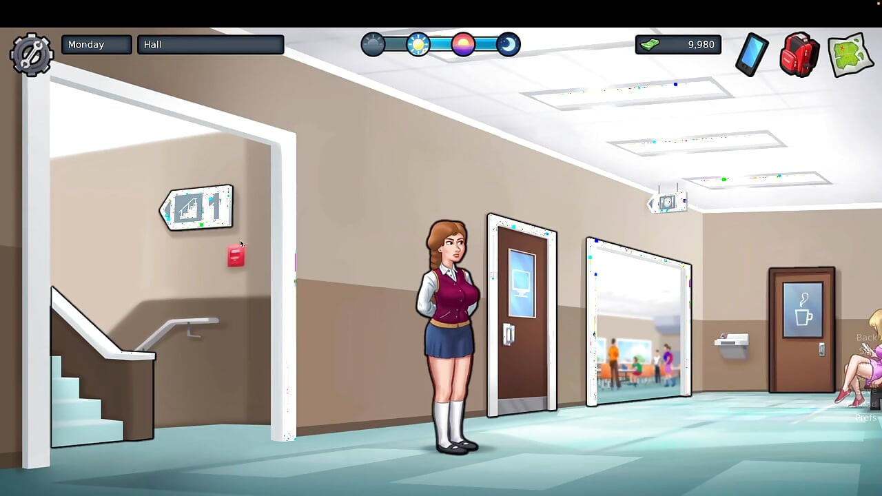 เกมเพลย์ Summertime saga ครูฝรั่งเศส, เย็ดห้องสมุด, นิตยสารซุกซน