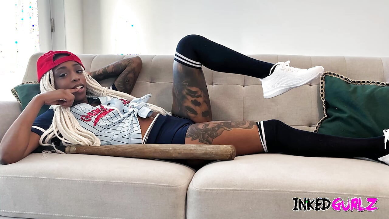 Inked Gurlz - a Awesome Black Babe in Fucked Hard in the Ass