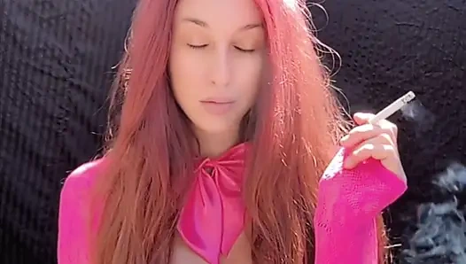 Italienische geile lange haare, dicke titten, artemisia Love, heiße rauchende fetisch-session