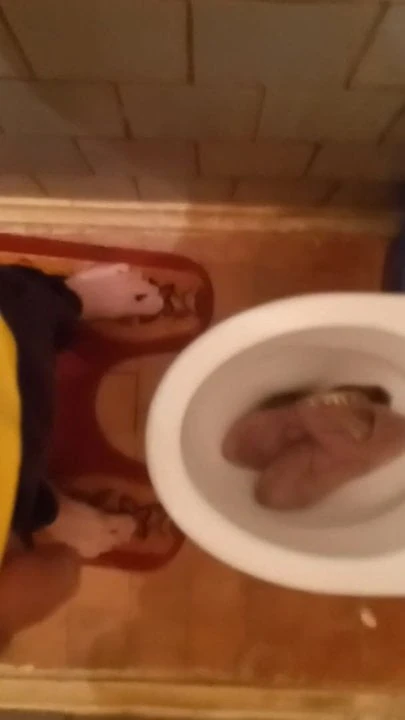 Piss on finded suede high heels boots Part 2