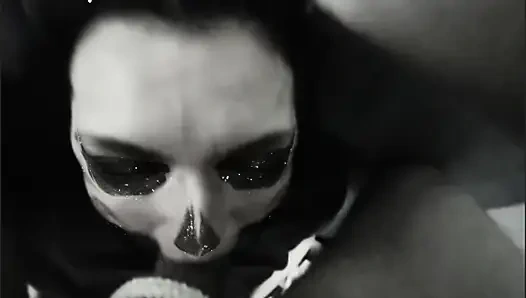 HORROR-ehefrau, blowjobs, hals-creampies und gesichtsbesamung