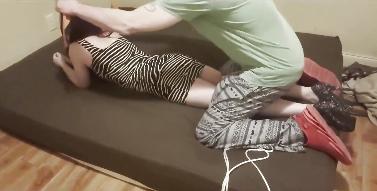Tied up Young Wife Gets Rammed Pronebone