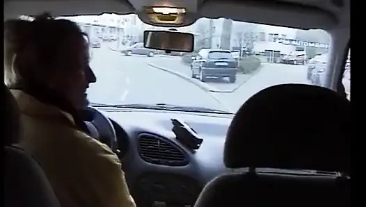 Busty German Slut Got Her Holes Fucked in the Car
