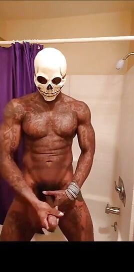 BBC Worship Hallelujah Johnson (Ghost Rider Johnny Blaze) Tall Dark Chocolate Muscles Tattoos Hairy BBC Hallelujah