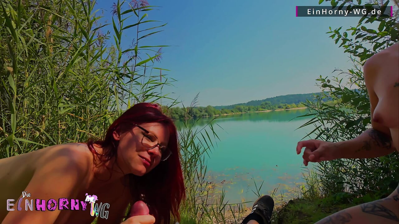 4some at the lake - Girls caught nude bathing and fucked