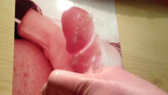 Cumming on hard smooth cock