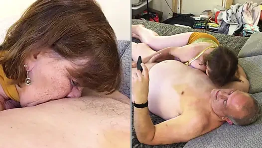 Granny Carmen's Slave Princess Leia Gives Jabba's Customer A Royal Cock Sucking! 72125CAMS26M