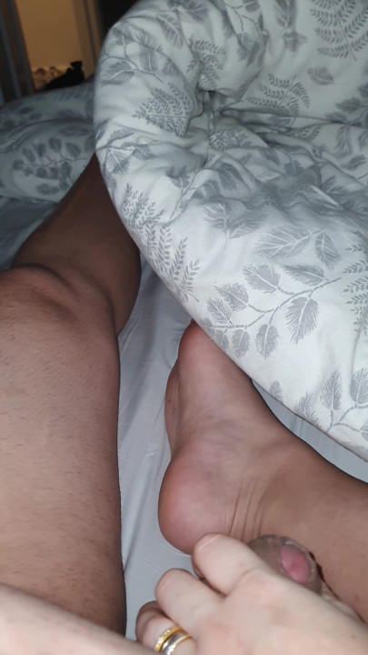 Step son cock gets hard when step mom hand slip and handjob his cock | Clip 1