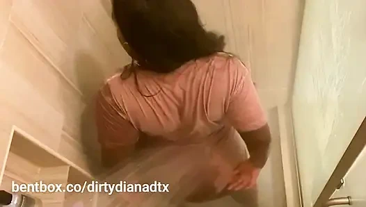 Sexy Ebony Wet Ass Shower Fuck Video