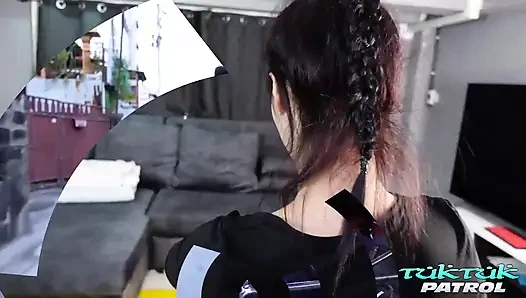 TukTukPatrol Big tit Thai beauty finger fucked with huge cumshot