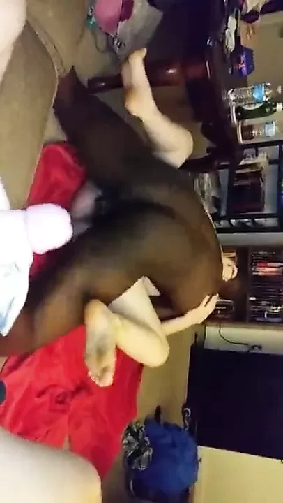 Stroking to GF with BBC and cum