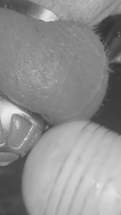Memorable moment from "Made to cum in chastity cage restrained on the milking table"
