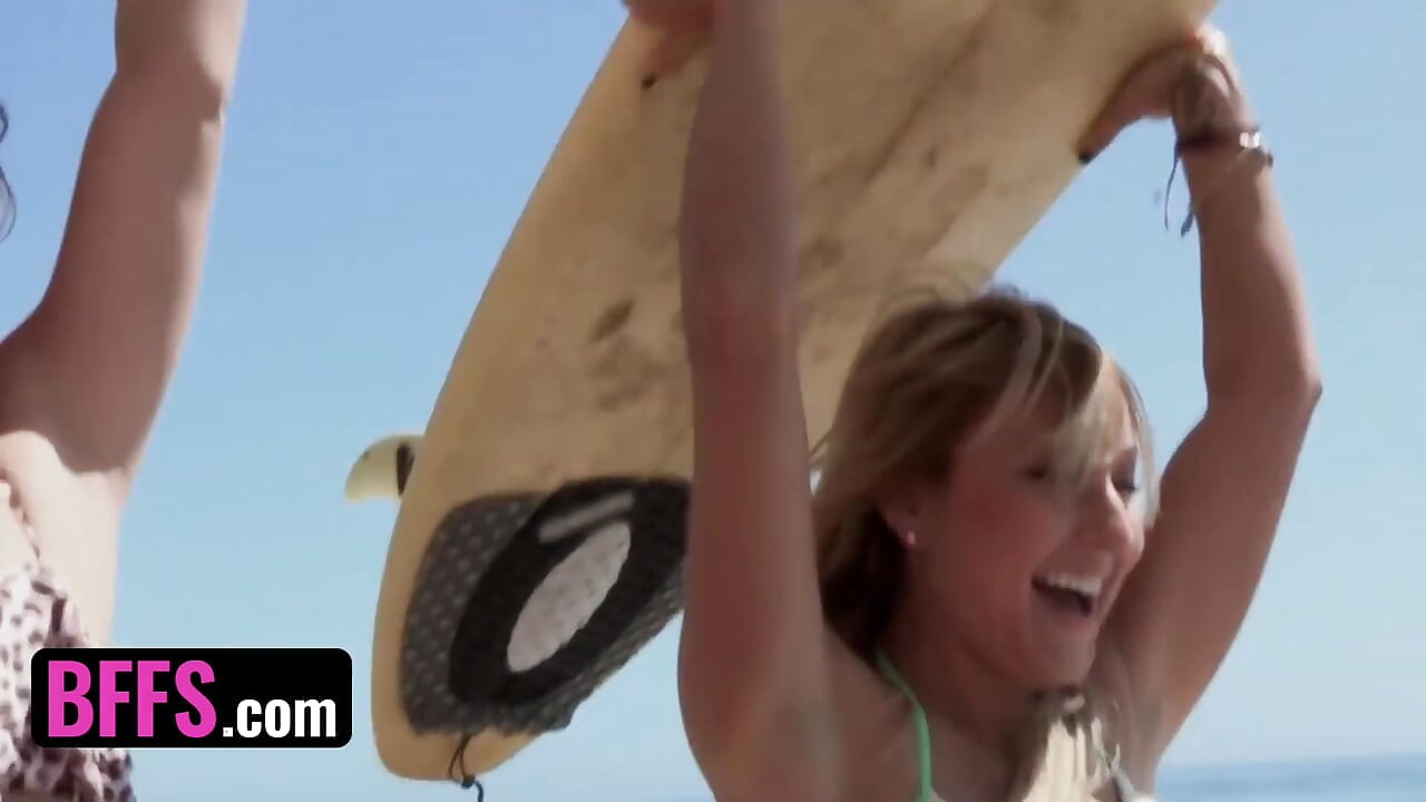 BFFS - Naughty Surfer Girls Tiffany Star And Friends Get Wild With Beach Boy During Spring Break