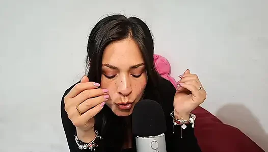 ASMR Kiss, I bite and caress your ears