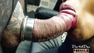 Horny Queen Dea Hungry for Huge Cock in Passionate Blowjob...