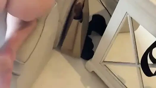 Amateur holiday sex ends in a pussy covered in cum