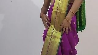 Crossdresser in saree