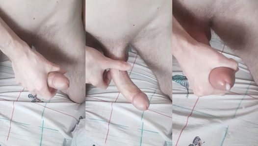 Jerk off and cum with Me! Young White Gay made HomeVideo