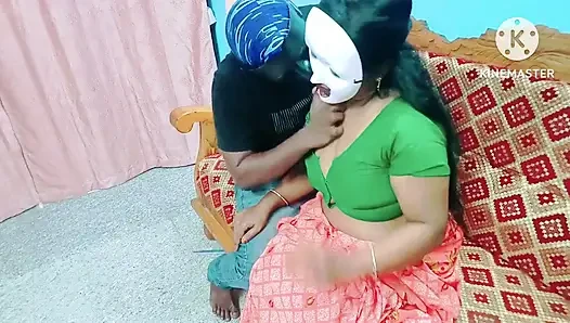 Horny Step Stepsister Is Eagerly Waiting to Take Her Stepbrother's Cock After a Long Time - Full Tamil Audio with Loud Moaning