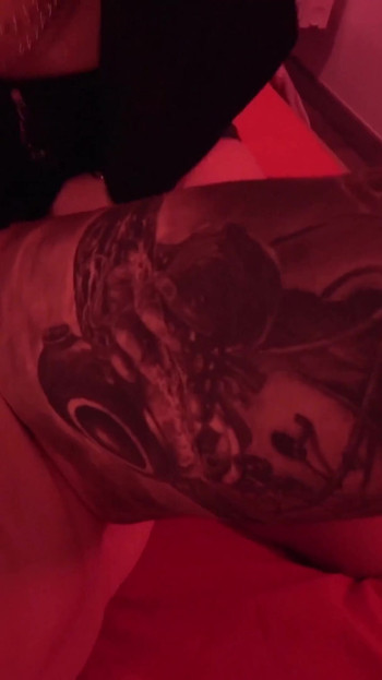 Powerful moment from "Strapon session - stretching his tight ass and making him take every inch until he moans"