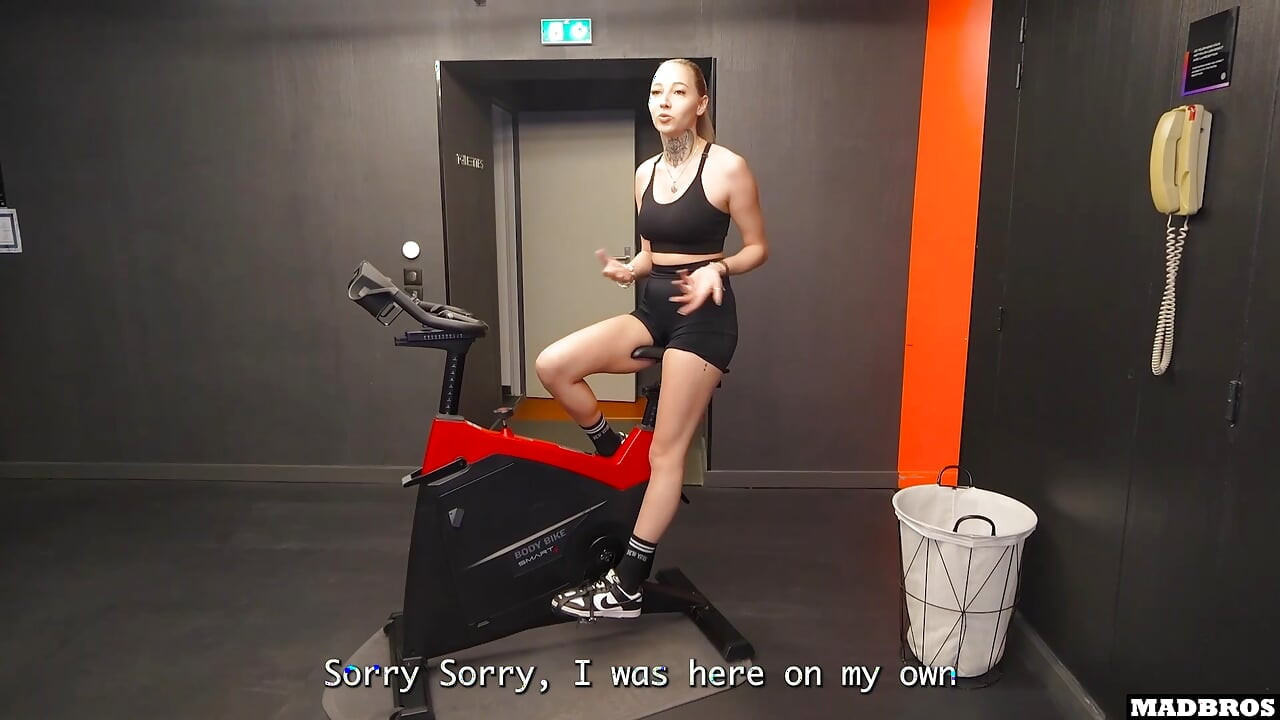 Rude French Blonde Apologized By Getting Pounded In Anal And DP Inside A Fitness Club !!!