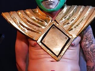 Guy 30 - Edging the Green Power Ranger Until He Covers His Own Face