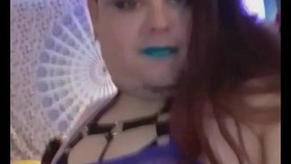 Lewd Chubby Femboy Rave Slut Exposes Her Tits on Snapchat