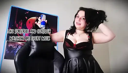 Alt Girl Burping Asmr Red Bull & Whispering (burp Fetish)