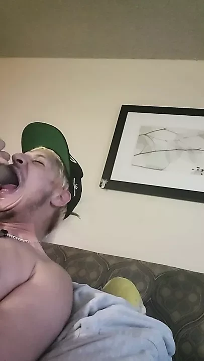 12in dildo throat fuck