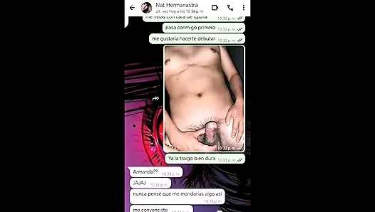 Chat with My Little Stepsister with Happy Final - Nati Sweet - Natasha Caseros