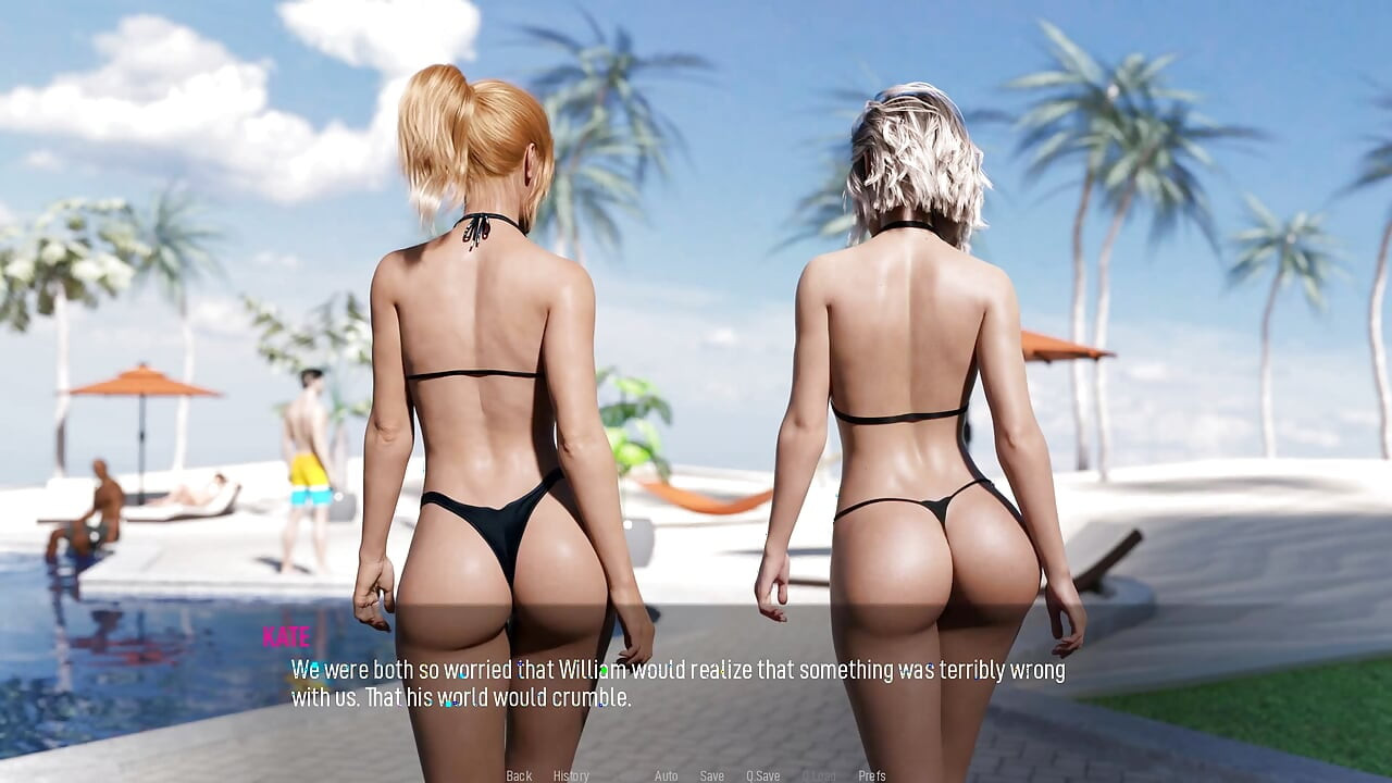 Geteilte wünsche, heiße ehefrau am strand im bikini - episode 1