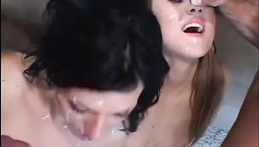 Remaja seksi yang lucu menyukai pesta seks