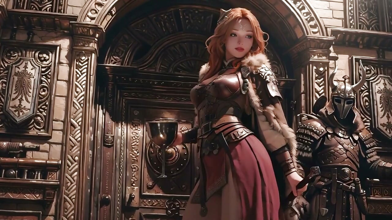¡El épico viaje de la Reina Roja! ¿Una belleza fría en el salón gótico, un guerrero perezoso bajo una armadura pesada?